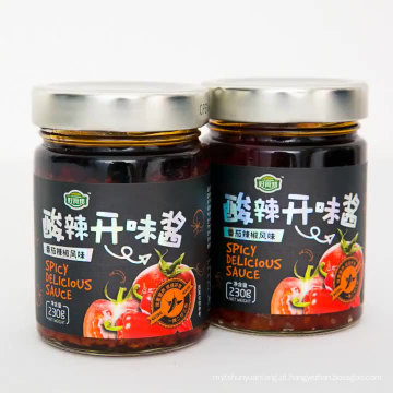 230g de molho de pimenta chinês fantástico para cozinhar alimentos, preço de fábrica